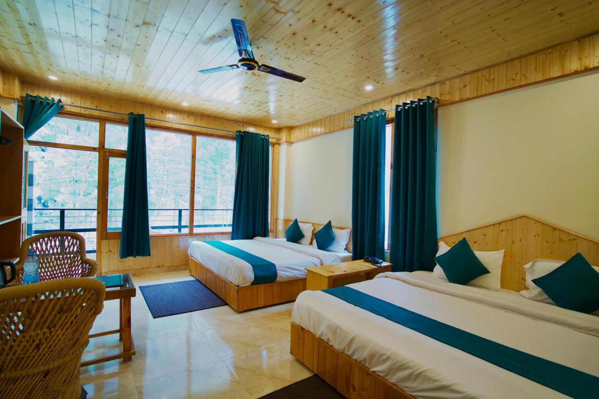 Hotel Mid Orchard Kasol L River Side -Pure Veg Hotel מראה חיצוני תמונה