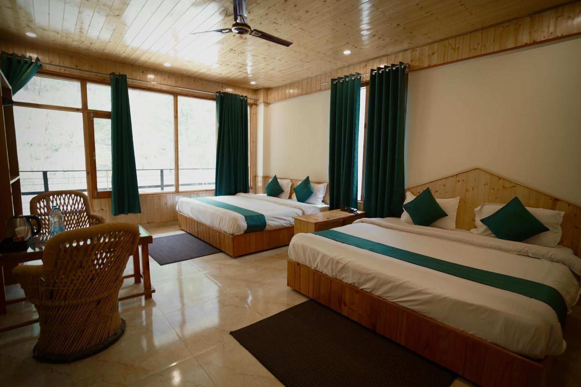 Hotel Mid Orchard Kasol L River Side -Pure Veg Hotel מראה חיצוני תמונה